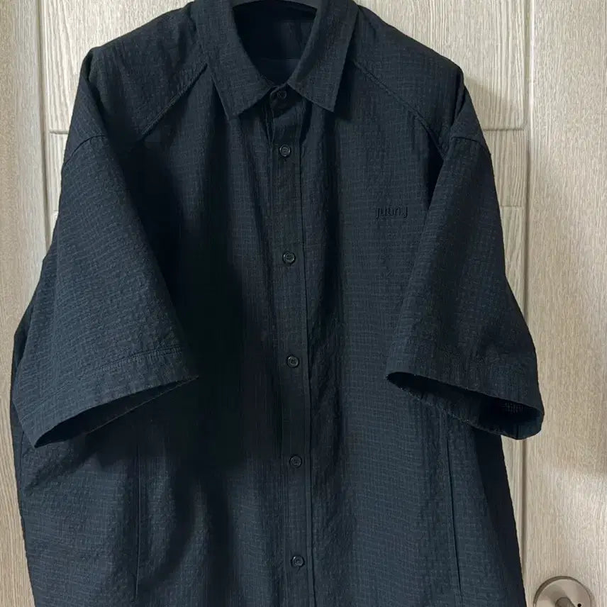[BUNJANG] JUUN.J 25 Hidden Seeker Piping Shirt Size 48 / 준지 25 히든서커 파이핑 셔츠 48
