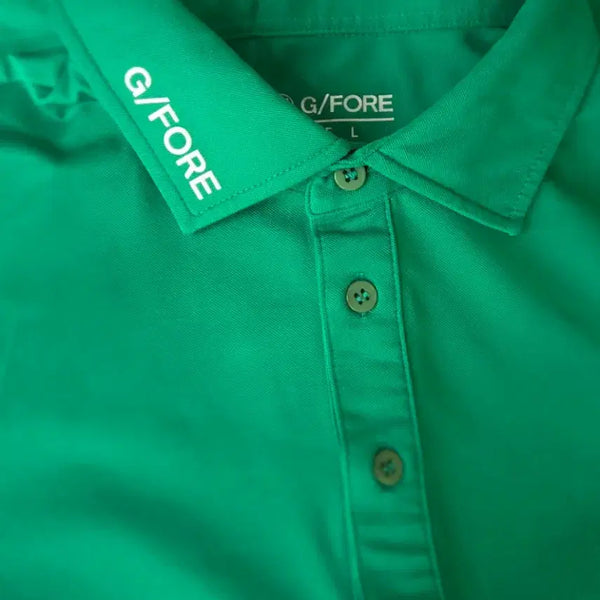 [BUNJANG] G/FORE Golf Wear Short Sleeve Polo Shirt Green Size 100 / G/FORE 골프웨어 반팔 카라티 그린 100. 가슴단면 53