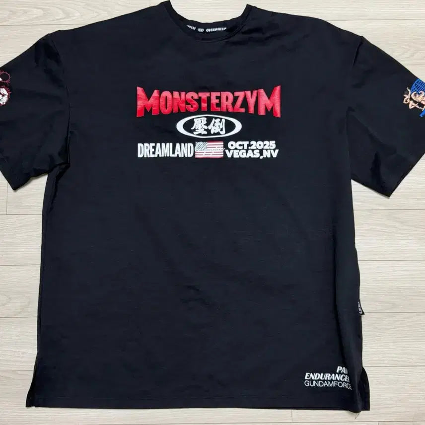 [BUNJANG] Monsterzym Athlete Performance T-Shirt / 압도 몬스터짐 선수용 반팔 L ifbb npc