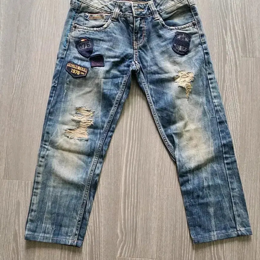 [BUNJANG] Diesel Distressed Cropped Jeans / 디젤 칠부 청바지