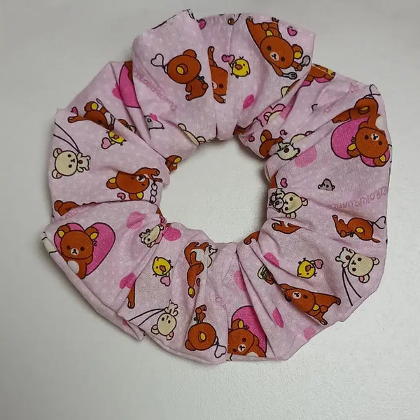 [BUNJANG] Rilakkuma Pink Scrunchie / 리락쿠마 스크런치