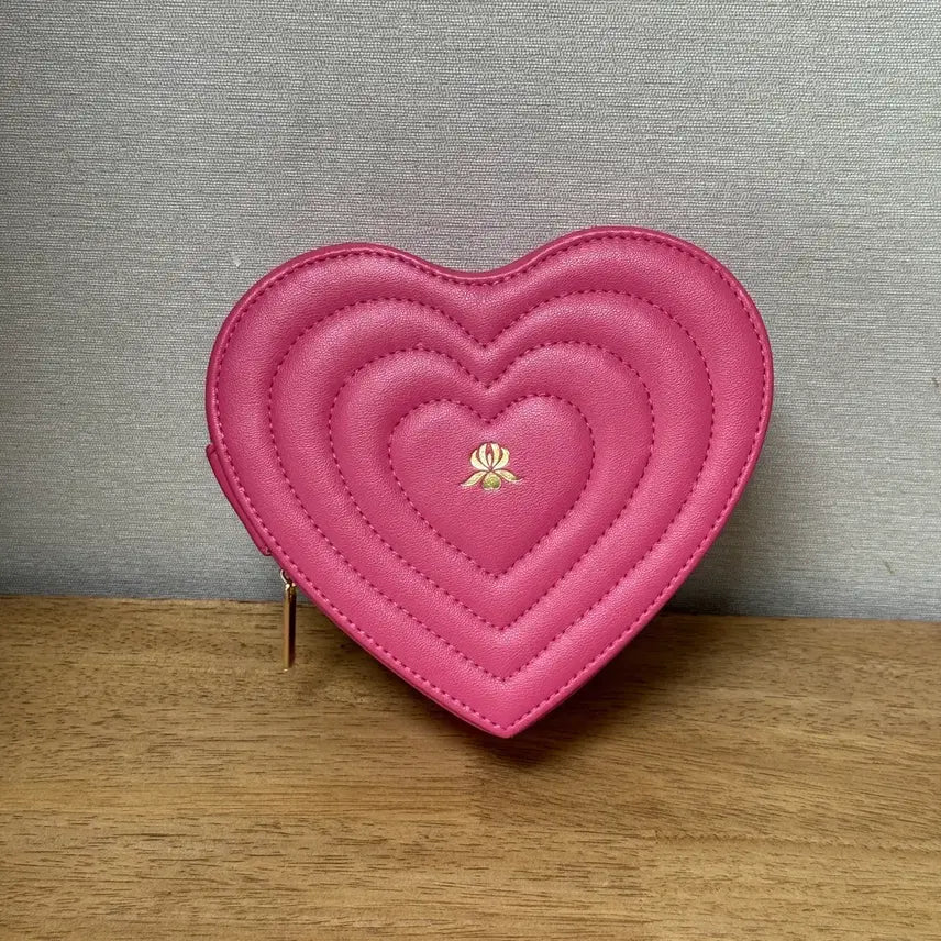 [BUNJANG] Sisley Heart Pouch Pink (New) / 시슬리 하트 파우치 핑크(새상품)