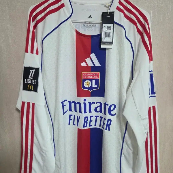 [BUNJANG] Olympique Lyon 25-26 Home Replica Jersey Endrick (League Patch) / 25-26 올림피크 리옹 홈 레플리카 져지 엔드릭,리그 패치 해외XL