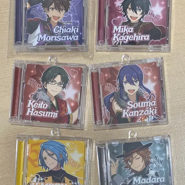 [BUNJANG] Ensemble Stars CD Style Keychain Bundle Set / [일괄]앙스타 CD풍 키링