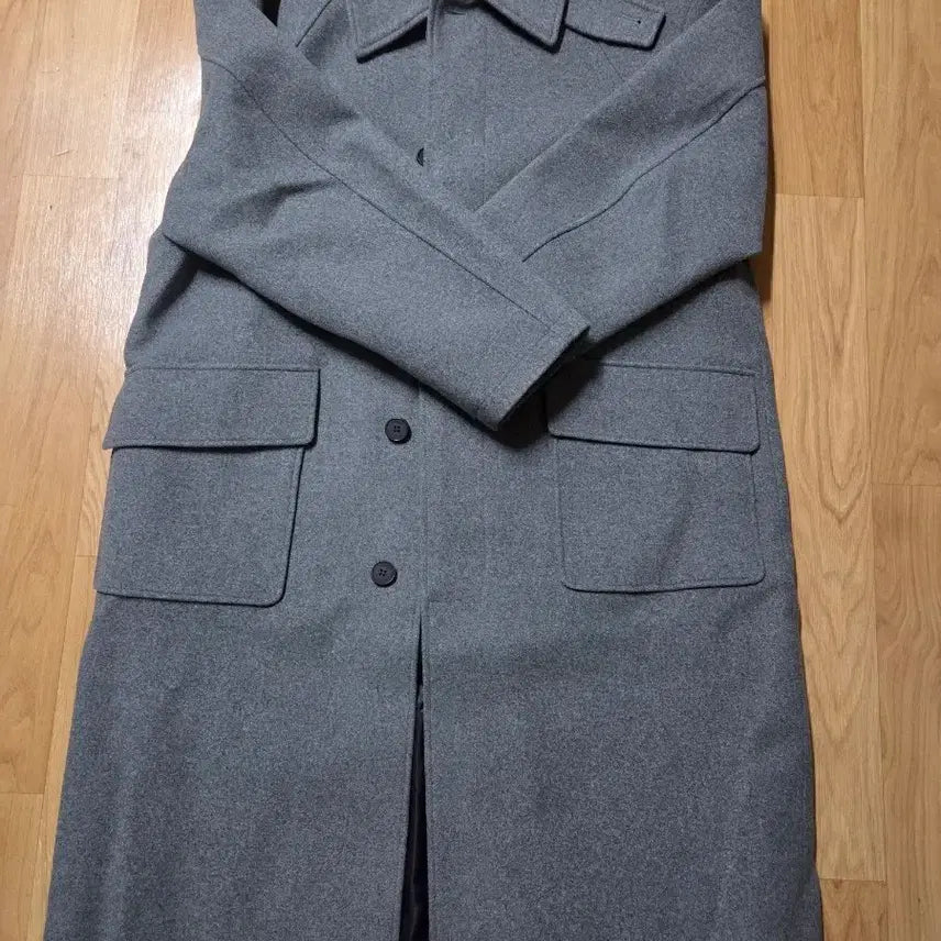 [BUNJANG] KIIMUIR Grey Oversized Balmacaan Coat L / KIIMUIR 그레이 오버핏 발마칸 코트 L 사이즈
