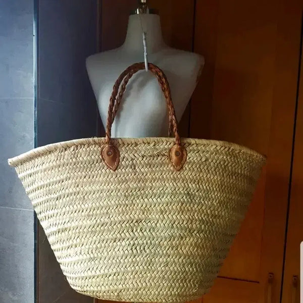 [BUNJANG] Dalbergo Maria Straw Tote Bag Natural Straw / 달베르고 마리아 스트로백 천연 밀짚 빅백  라탄빅백