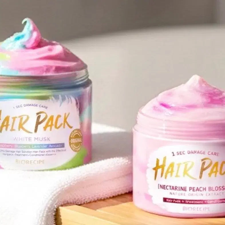 [BUNJANG] Bio Recipe Hair Pack - White Musk & Nectarine Peach Blossom / 바이오레시피 헤어팩 하루공구 판매합니다