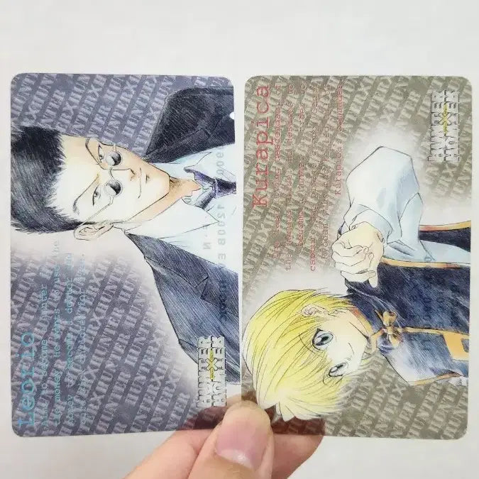 [BUNJANG] Hunter x Hunter Vintage Clear Card Set (Kurapika & Leorio) / 헌터헌터 고전 클리어카드 크라피카 레오리오
