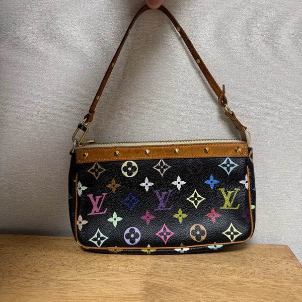 [BUNJANG] Louis Vuitton Multicolor Pochette Accessoires Black / 루이비통 멀티컬러 포쉐트 악세수아 블랙
