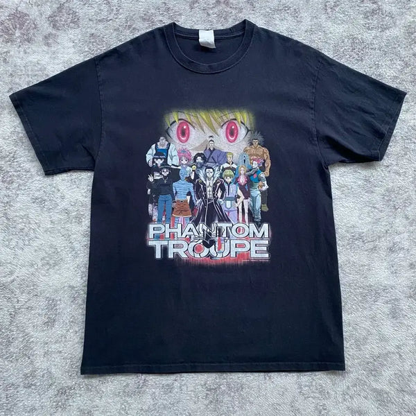 [BUNJANG] Hunter x Hunter Phantom Troupe Bootleg Animation T-Shirt / 헌터x헌터 환영여단 부틀렉 애니메이션 티셔츠 애니티