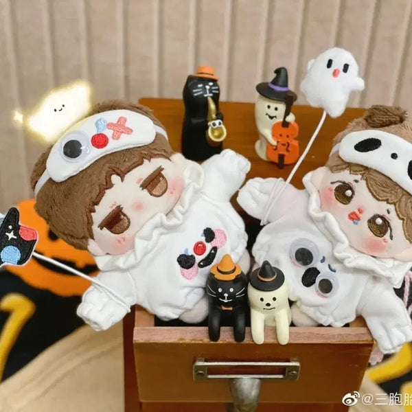 [BUNJANG] Pierrot Topi 10cm Doll Clothes Set (Un 속성) / 삐에로 토피 인형옷 10깅 무속성 솜인형 옷장 10cm