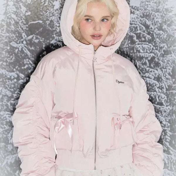 [BUNJANG] Three Times Clishier Shirring Duck Down Puffer Jacket / 드라이로즈 쓰리타임즈 클리시어 패딩 SHIRRING DUCK DOWN PUFFER JACKET