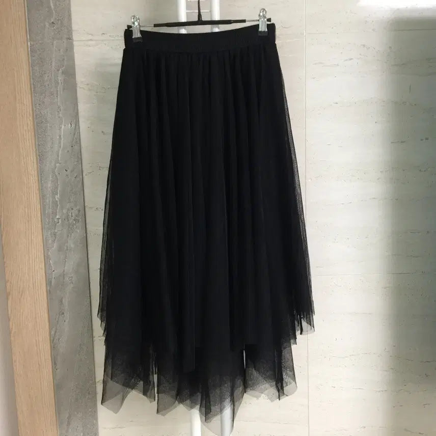[BUNJANG] Egoist 24 Asymmetric Tulle Skirt / 에고이스트 24 언발란스 샤 스커트 free