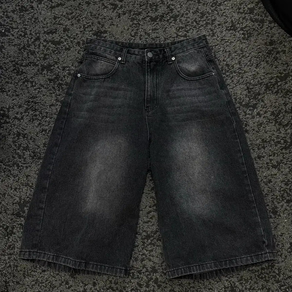 [BUNJANG] Bermuda Shorts Black Denim / 버뮤다 팬츠 / 흑청
