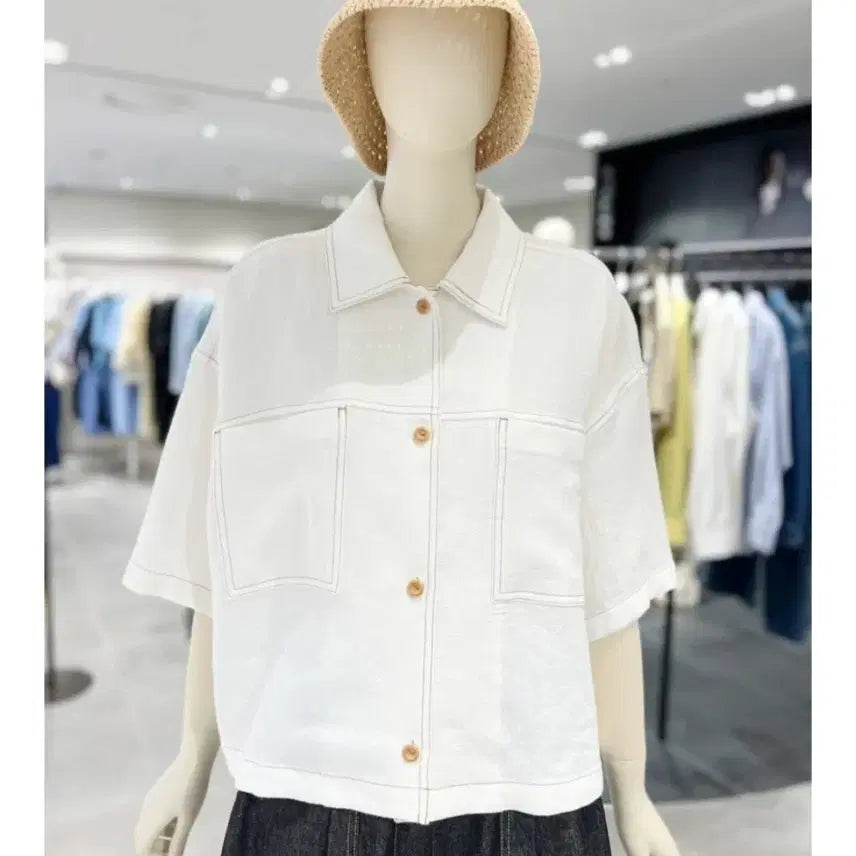 [BUNJANG] Studio Tomboy Linen Crop Jacket / 스튜디오톰보이 린넨 크롭 쟈켓