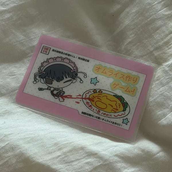 [BUNJANG] Hoshina's Omurice Making Game Transparent Card / 젯젯님 통판 괴수 8호 호시나의 오므라이스 만들기 게임 투명 카드 양도 호시나 괴팔 괴8