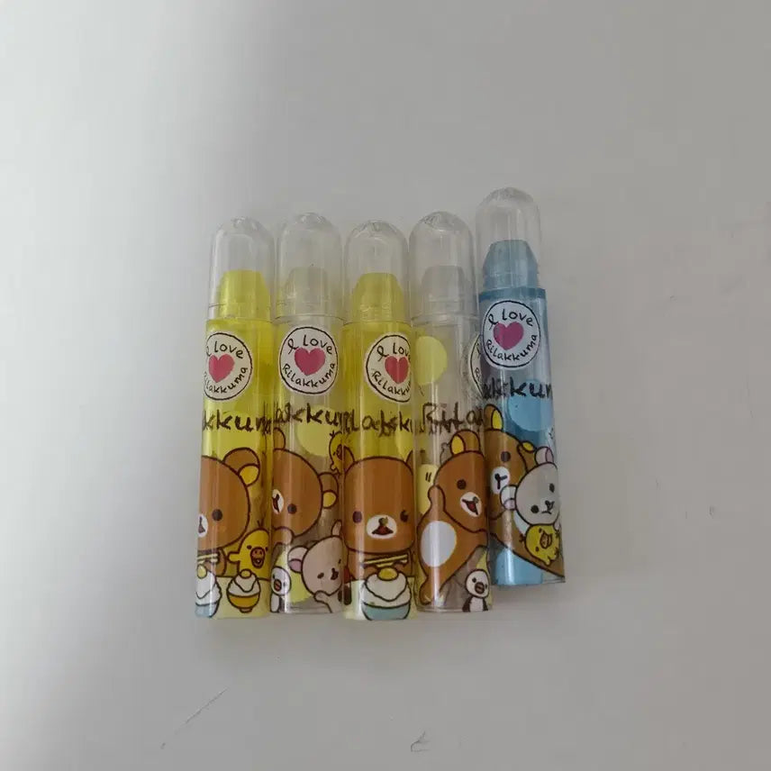 [BUNJANG] Rilakkuma Classic Pencil Cap Set / 리락쿠마 고전 연필캡 세트