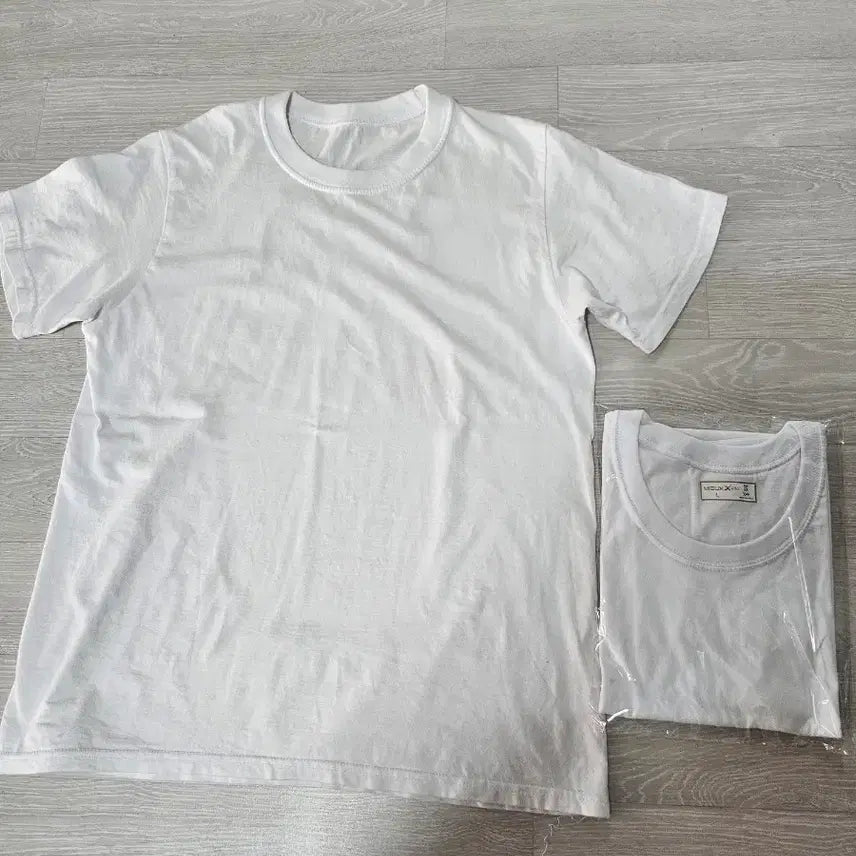 [BUNJANG] Mirux L White Short Sleeve T-Shirt / 미룩스 L사이즈 흰색 반팔 티셔츠 1개, 66~