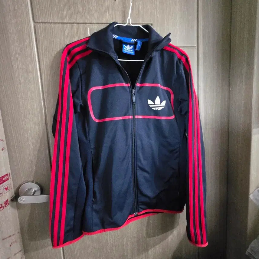[BUNJANG] Adidas Three-Stripes Track Top Zip-Up Navy Red / 아디다스 삼선 트랙탑 집업 네이비 레드