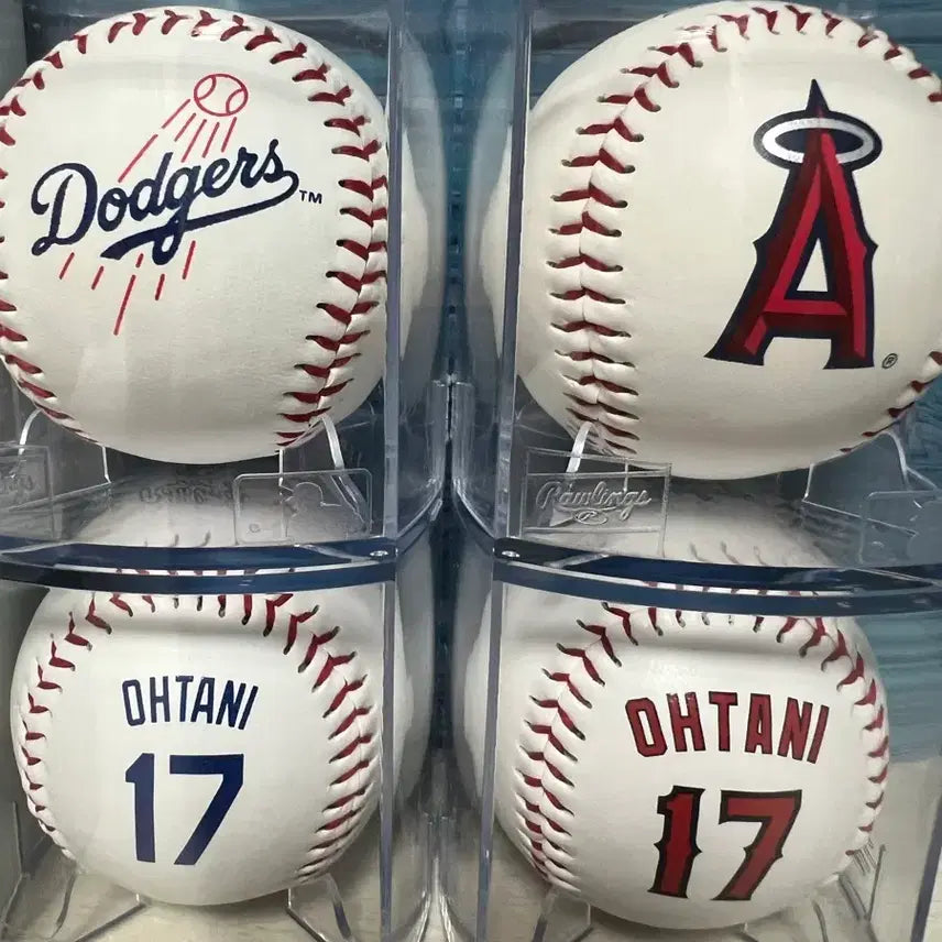 [BUNJANG] Shohei Ohtani Logo Baseball Set with Rawlings Cases / 오타니 로고볼 세트