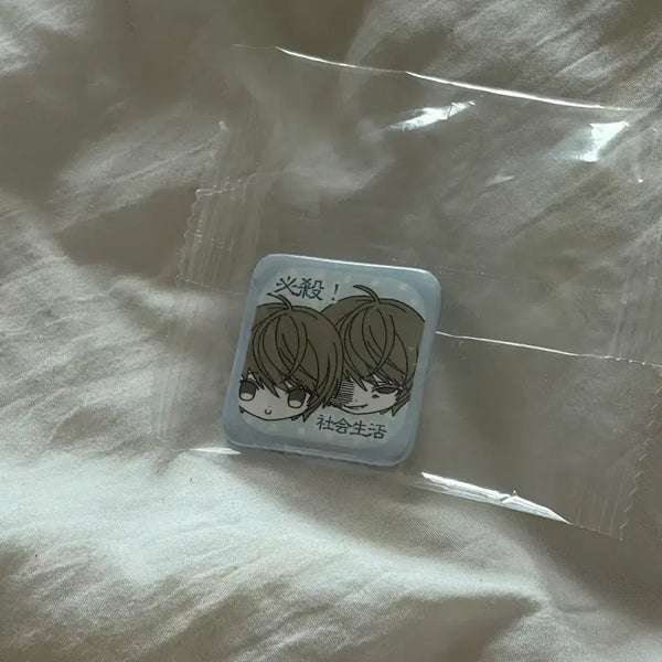 [BUNJANG] JetJet Death Note Light Yagami Pin Button Set / 젯젯님 데스노트 라이토 필살 사회생활 핀버튼 양도 엘 미사 뱃지 캔뱃지 핀뱃지 다꾸 스티커