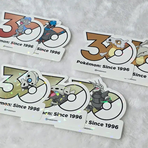 [BUNJANG] Pokemon 30th Anniversary Logo Dinosaur Bundle Set / 일괄) 포켓몬 30주년 기념 로고 공룡 세트