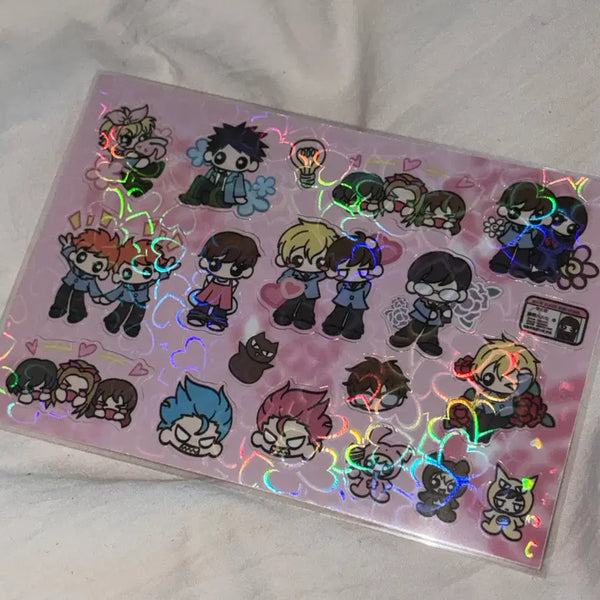 [BUNJANG] Otakumo Ouran High School Host Club Hologram Sticker Set / 오타쿠모님 오란고교 사교클럽 홀로그램 스티커 양도 호스트부 다꾸 통판 나나 만화