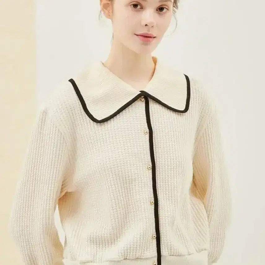 [BUNJANG] SJSJ Sailor Collar Cardigan / 한섬 SJSJ 에스제이 23fw 세일러 카라 가디건 55