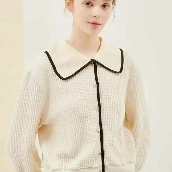 [BUNJANG] SJSJ Sailor Collar Cardigan / 한섬 SJSJ 에스제이 23fw 세일러 카라 가디건 55