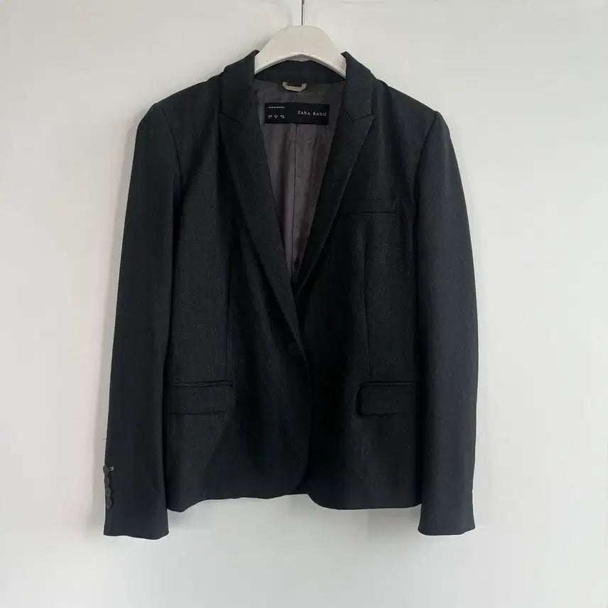 [BUNJANG] Zara Basic Single Jacket - Grey (M) / ZARA BASIC 자라 베이직 싱글 자켓 (M) 그레이