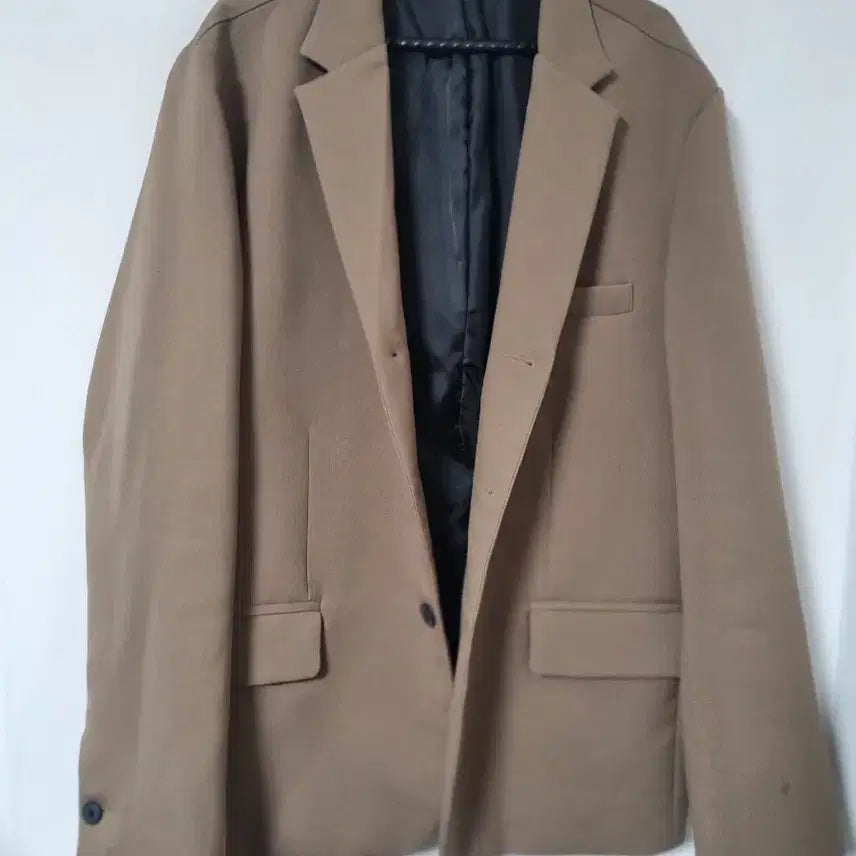 [BUNJANG] Beige Basic Blazer Jacket / 베이지색 기본 블레이저 재킷110