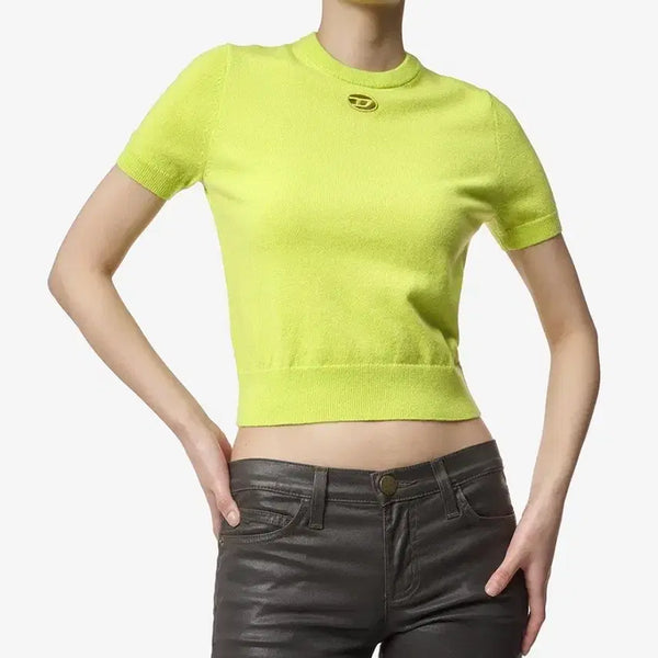 [BUNJANG] Diesel M-ARGA Wool Cashmere Blend Knit Short Sleeve T-Shirt XS / US XS 체감 44 55) 디젤 아르가 M-ARGA 니트 반팔 티셔츠 새제품