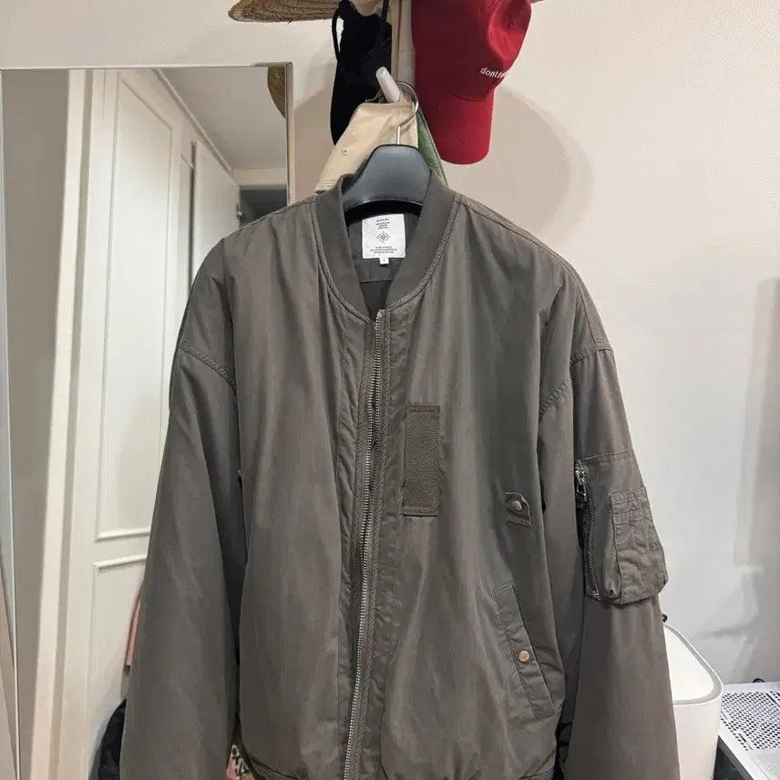 [BUNJANG] Enveloppe Nocaster MA-1 Bomber Jacket Olive Size 3 / 엔벨로프 노캐스터 마원 올리브 3사이즈