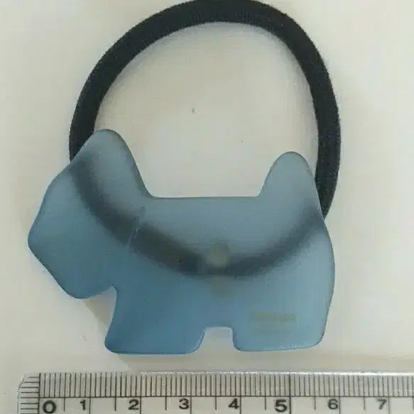 [BUNJANG] Agatha Dog Hair Scrunchie - Blue / 아가타 헤어슈슈/블루