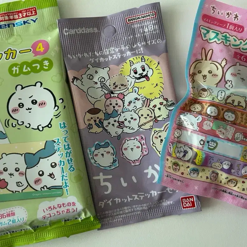 [BUNJANG] Chiikawa Sticker Masking Tape Set / (새상품) 먼작귀 치이카와 스티커 마스킹 테이프 세트