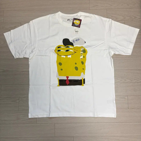 [BUNJANG] Uniqlo x CPFM SpongeBob Short Sleeve T-Shirt / 유니클로 CPFM 스폰지밥 반팔