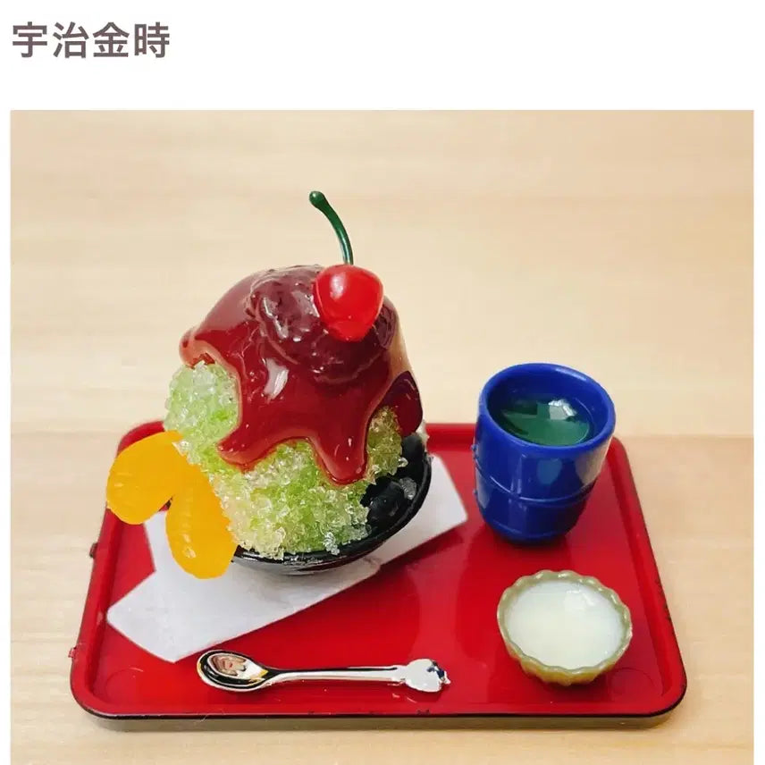 [BUNJANG] Toy Spirits Matcha Bingsu Miniature Food Gachapon New / 토이스피리츠  말차빙수 식완 가챠 새상품
