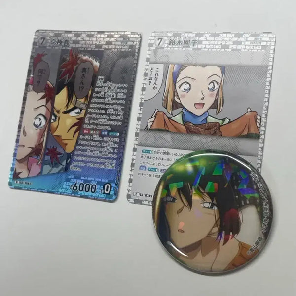 [BUNJANG] Detective Conan Sonoko Goods Bundle Set / (일괄) 명탐정 코난 소노코 카드 및 뱃지