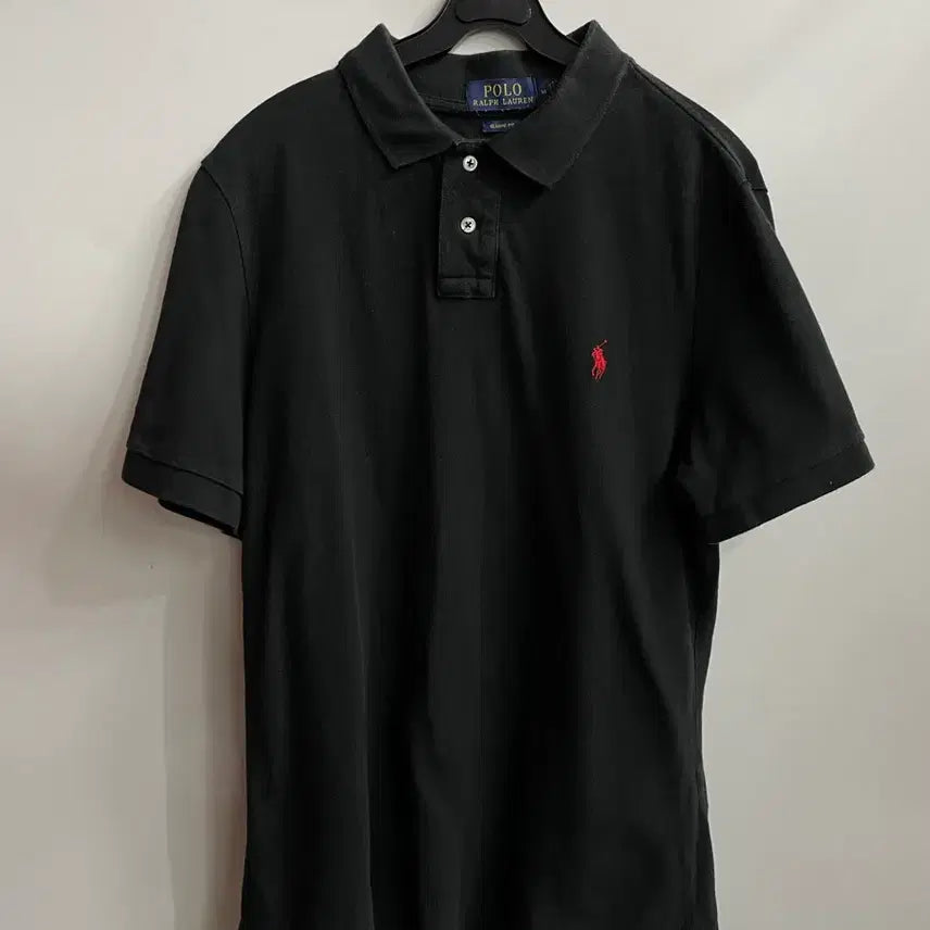 [BUNJANG] Polo Ralph Lauren Classic Fit Black Short Sleeve Polo Shirt / M] 폴로 랄프로렌 클래식핏 블랙 반팔 카라티2.0