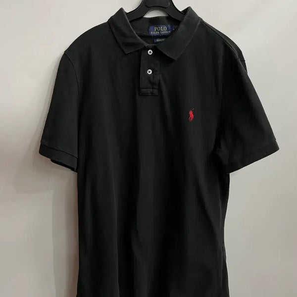 [BUNJANG] Polo Ralph Lauren Classic Fit Black Short Sleeve Polo Shirt / M] 폴로 랄프로렌 클래식핏 블랙 반팔 카라티2.0