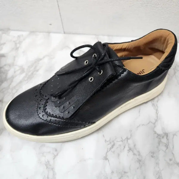 [BUNJANG] Jinny Kim Wingtip Golf Shoes Black 265 / 지니킴 블랙 윙팁 골프화 265