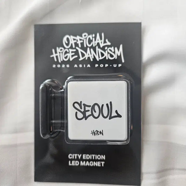 [BUNJANG] Official Hige Dandism Hige Dan Popup Magnet (Sealed) / 오피셜히게단디즘 히게단 팝업 led 마그넷 미개봉