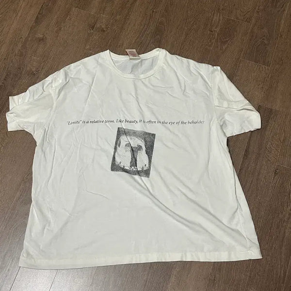 [BUNJANG] Rokh T-shirt Burden White / 1 뤡코즈 버든 티셔츠