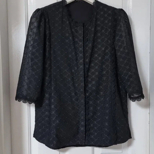 [BUNJANG] Marjo Lace Blouse Jacket / 마르조 레이스 블라우스 자켓