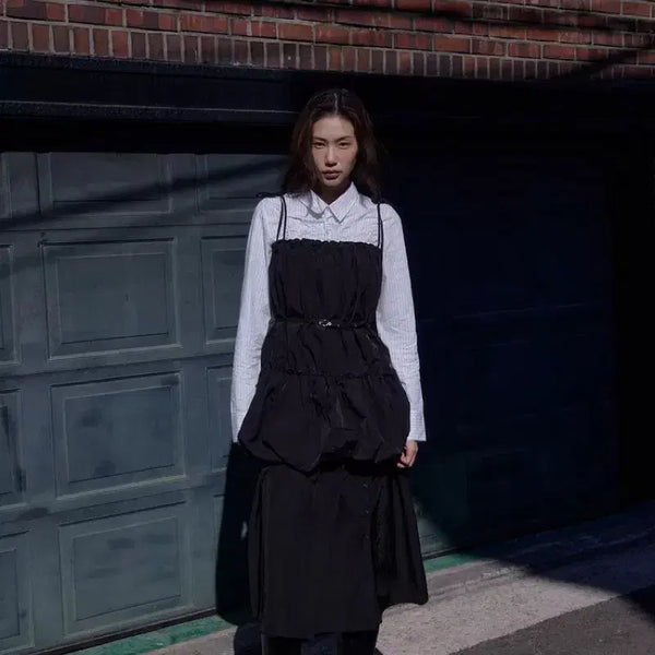 [BUNJANG] Zara Nylon Belted Dress / 자라 나일론 벨트 원피스