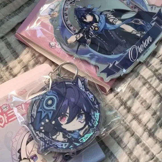 [BUNJANG] Genshin Impact Mom's Touch Collaboration Olorun Mirror Acrylic Keychain / 원신 맘스터치 콜라보 올로룬 거울 아크릴, 아크릴 키링