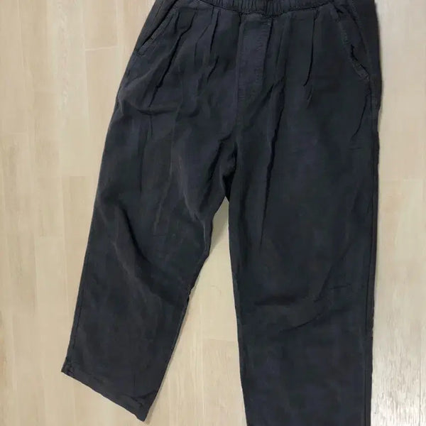[BUNJANG] First Step Linen-like Charcoal Long Pants XL / 퍼스텝 린넨라이크 차콜 롱팬츠 XL
