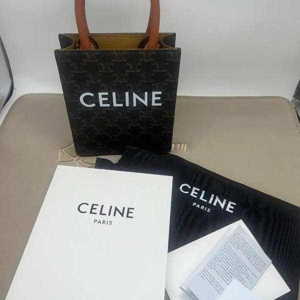 [BUNJANG] Celine TrioPouf Canvas Mini Cabas Tote Bag / 셀린느 핸드백 롯데에서 구매했어요