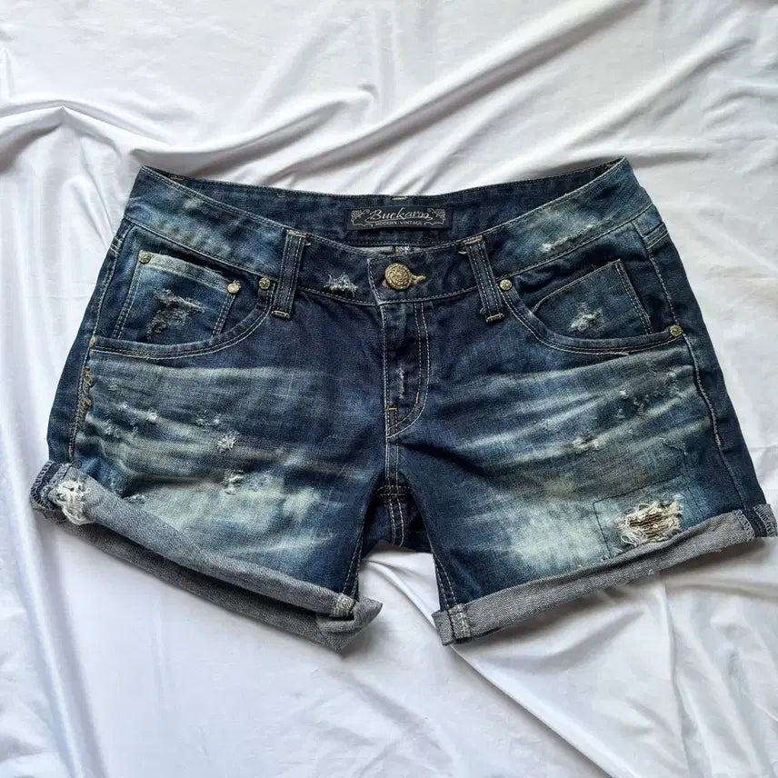 [BUNJANG] Vintage Buckaroo Sequin Denim Shorts / 빈티지 버커루 스팽글 데님 팬츠