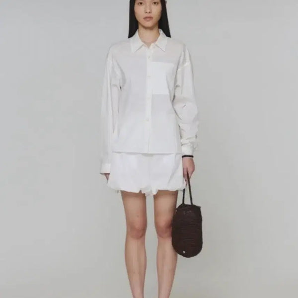[BUNJANG] Amomento Volume Shearing Shorts White Size 0 / 아모멘토 볼륨 시어링 쇼츠 화이트 0사이즈